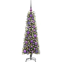 vidaXL Sapin de Noël artificiel avec 150 LED Vert 40,5 x 40,5 x 120 cm