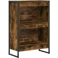 vidaXL Bibliothèque Chêne Fumé 80 x 30 x 155 cm Bois d'ingénierie