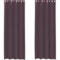 vidaXL Voile Rideaux avec oeillets 2 pcs. Violet 140x300 cm