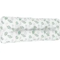 vidaXL Coussin De Canapé Palette À Motif De Feuilles 120x40x12cm Tissu