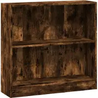 vidaXL Bibliothèque chêne fumé 80x24x76 cm bois d'ingénierie