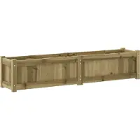 vidaXL Jardinières 2 pcs bois de pin imprégné