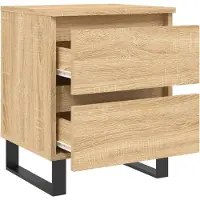 vidaXL Table de chevet chêne sonoma 40x35x50 cm bois d’ingénierie