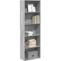 vidaXL Bibliothèque sonoma gris 60x30x189 cm bois d'ingénierie