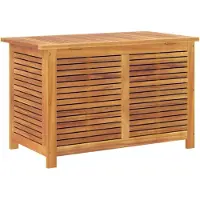 vidaXL Coffre de jardin avec fentes d'aération 90x50x56 cm bois massif acacia