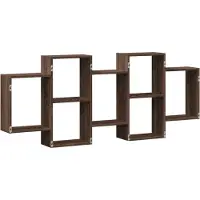 vidaXL Étagère murale chêne marron 159x18x65 cm bois d'ingénierie