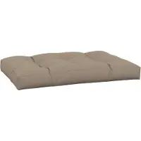 vidaXL Coussin de palette taupe 120x80x12 cm tissu