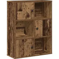 vidaXL Bibliothèque vieux bois 60x24x76,5 cm bois d'ingénierie