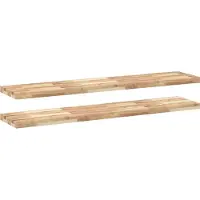 vidaXL Étagères flottantes 2 pcs 160x30x4 cm acacia massif non traité