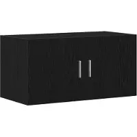 vidaXL Armoire murale chêne noir 80x39x40 cm bois d'ingénierie