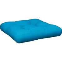 vidaXL Coussin de palette bleu clair 58x58x10 cm tissu
