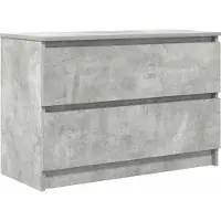 vidaXL Armoire TV gris béton 80x35x54 cm Bois composite
