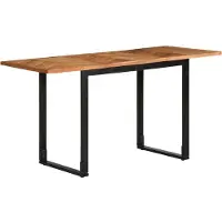 vidaXL Table de salle à manger 140x70x75 cm en bois massif d'acacia