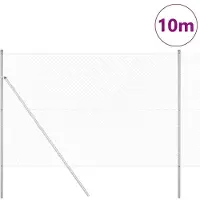 vidaXL Clôture en fil barbelé à fixer au sol, 10 x 1,6 m, en acier galvanisé