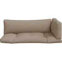 vidaXL Coussins de palette lot de 3 taupe tissu