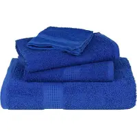 vidaXL Essuie-mains 2 pcs bleu 50x100 cm 360 g/m² 100% coton