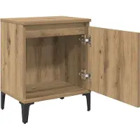 vidaXL Cabinet de chevet chêne artisanal 40 x 30 x 50 cm