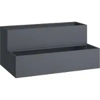 vidaXL Cache-pot de jardin Anthracite 100 x 60 x 45 cm Acier