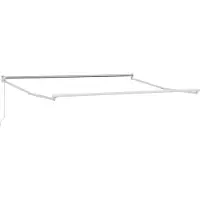 vidaXL Store à enrouleur rouge et blanc 350 x 250 cm