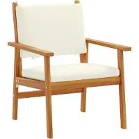 vidaXL Ensemble de canapés de jardin , 4 pièces, 4 places, couleur marron, en bois d'acacia massif