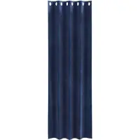 vidaXL Rideaux occultants, 2 pièces, bleu foncé, 140 x 225 cm, velours