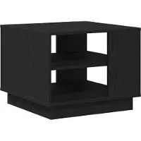 vidaXL Table basse en chêne noir 55X55X42 cm en bois Lumarko