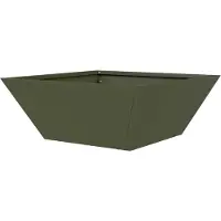 vidaXL Cache-pot de jardin Vert olive 40 x 40 x 15 cm