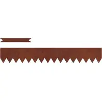 vidaXL Bordure de jardin, 10 pièces, 100 x 0,05 x 20 cm, aspect rouille