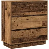 vidaXL Cabinet de chevet avec tiroir Bois ancien 71 x 34.5 x 75 cm