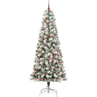 vidaXL Sapin de Noël Artificiel à Branches Articulées 240 cm PVC
