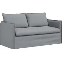 vidaXL Canapé 2 pcs Gris clair Mét¿¿