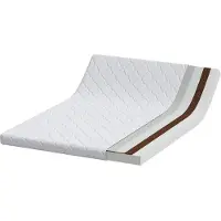 vidaXL Matelas blanc 140 x 200 cm Tissu jacquard