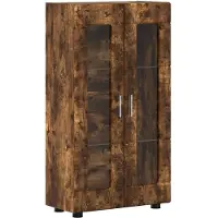 vidaXL Ensemble de meubles TV FLORIN, 3 pièces, bois d'ingénierie en chêne fumé