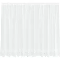 vidaXL Rideau en Dentelle Blanc 300 x 140 cm Polyester