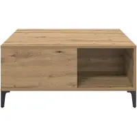 vidaXL Table basse en chêne Artisan 80 x 80 x 36,5 cm Bois composite