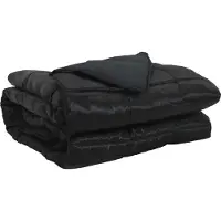 vidaXL Couverture de lit toute saison, 155 x 200 cm, 300 g/m², noire