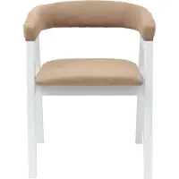 vidaXL - 2 chaises de salle à manger, bois massif d'hévéa, blanches, 54 x 57 x 73 cm