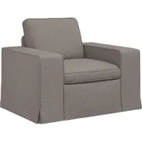 vidaXL Canapé Taupe 102 x 80 x 82 cm Mét¿¿