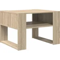 vidaXL Table basse en chêne Sonoma 66 x 53 x 45 cm Matériau dérivé du bois