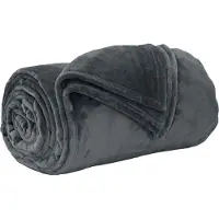 vidaXL Jeté Gris Foncé 220 X 240 Cm Toison