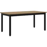vidaXL Table basse artisanale chêne 100 x 50 x 45 cm bois composite