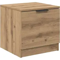 vidaXL Armoire de lit 2 pcs chêne artisanal 40 x 39 x 40 cm
