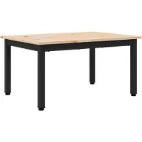 vidaXL Table basse Nature 70 x 50 x 36 cm en pin massif