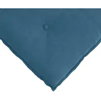 vidaXL Coussin dorsal bleu 200 x 50 cm tissu velours côtelé