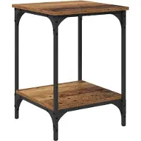 vidaXL Table basse Bois Ancien 40 x 40 x 55 cm Bois d'ingénierie