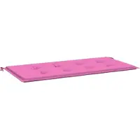 vidaXL Coussins de chaise Rose uni 120 x 50 x 3 cm Tissu Oxford