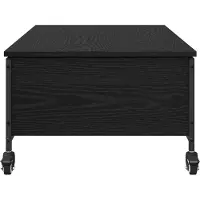 vidaXL Table basse noire imitation chêne 91 x 55 x 32 cm Bois composite