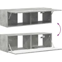 vidaXL Meuble TV , 5 pièces, gris béton