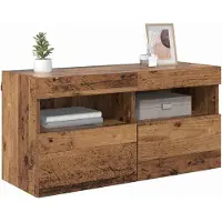 vidaXL Meuble mural pour télévision, 80 x 30 x 40 cm, en bois de récupération et en panneaux de particules