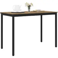 vidaXL Table haute en aggloméré, rectangulaire